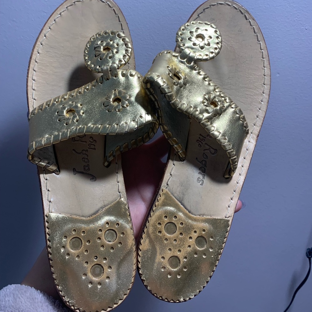 Jack Rodgers Gold sandals